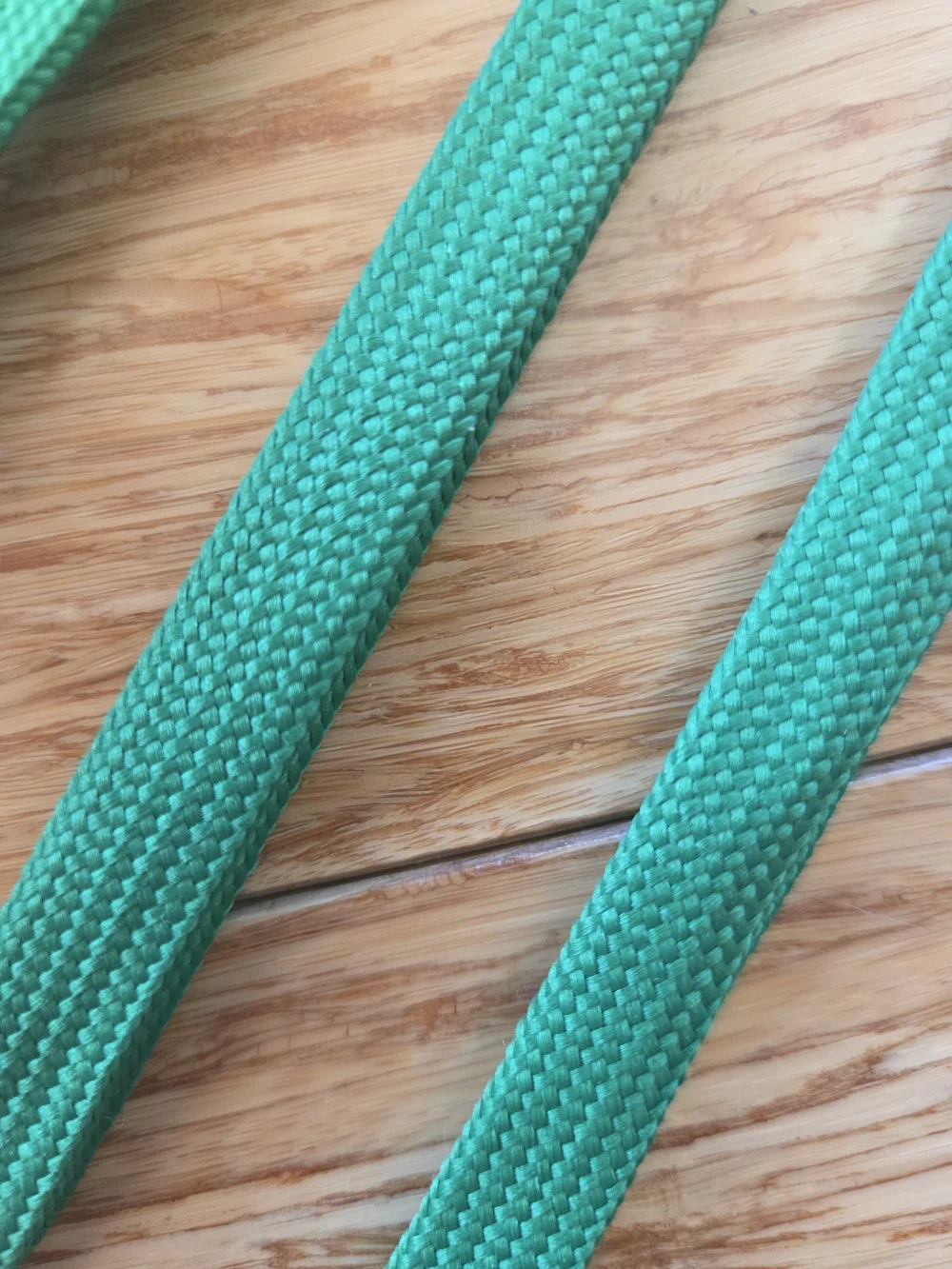 Green Lanyards with Metal Clips - Pack of 9